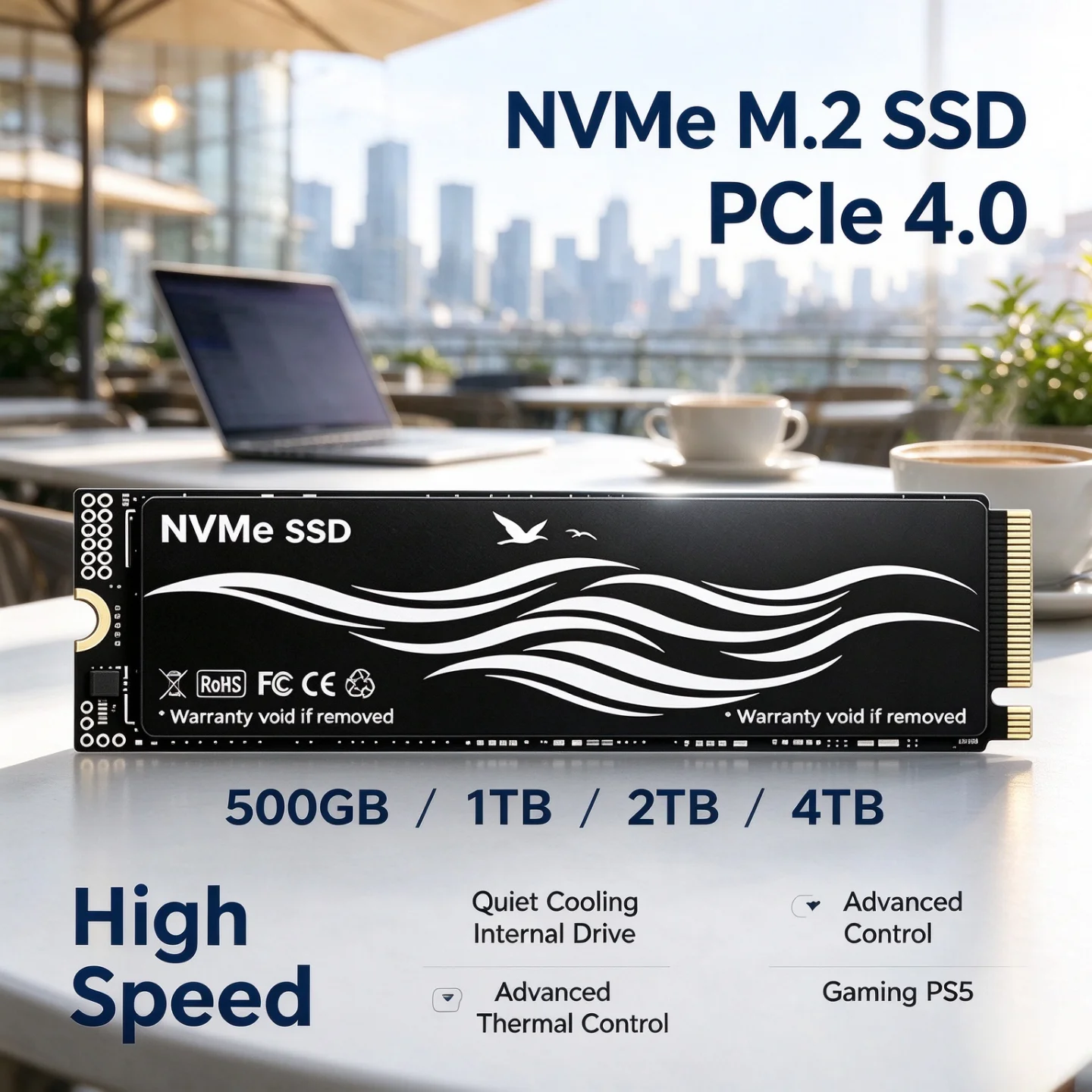 M.2 Nvme 4Tb Pcie 4.0 Ssd - SSD NVMe M.2 PCIe 4.0 com