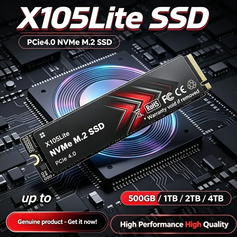 M.2 Nvme 4Tb Pcie 4.0 Ssd - SSD NVMe X105Lite, disco rígido de