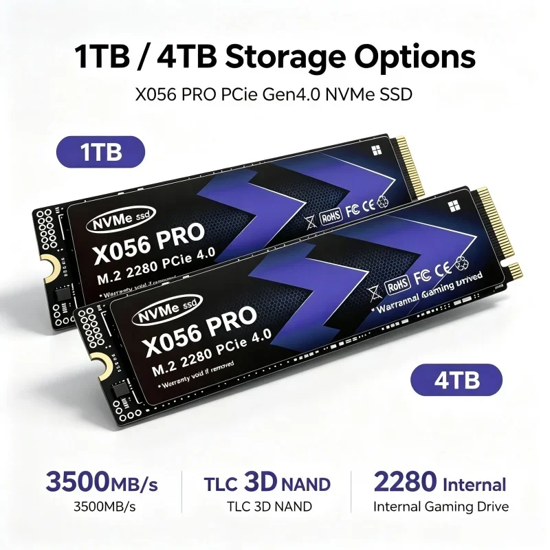 SSD M.2 NVMe PCIe 4.0 de alta  - M.2 Nvme 4Tb Pcie 4.0 Ssd avaliação e preço