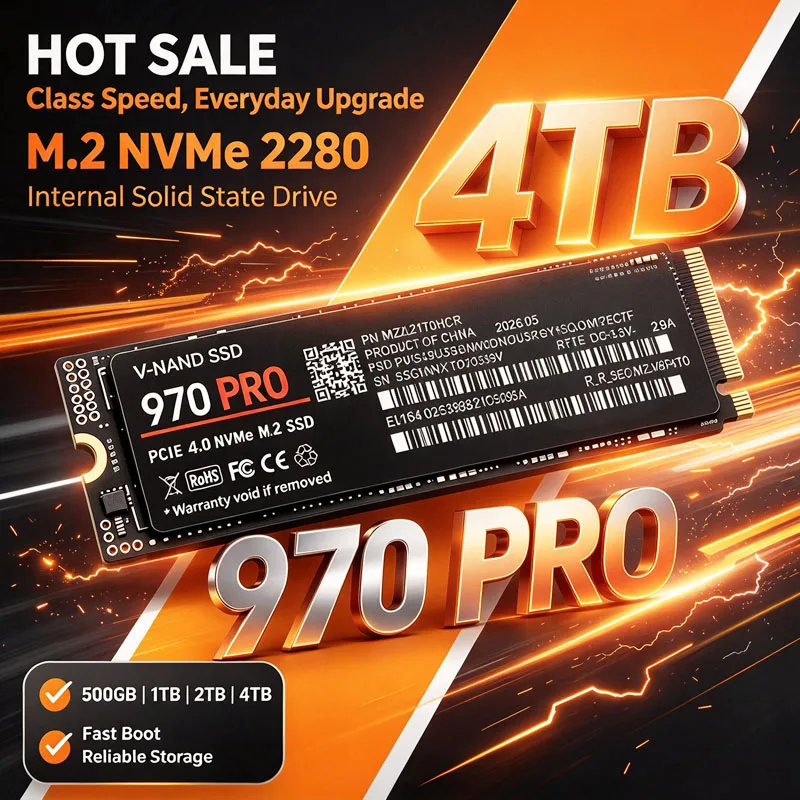 Novo SSD M.2 NVMe 970 PRO PCIe - M.2 Nvme 4Tb Pcie 4.0 Ssd avaliação e preço