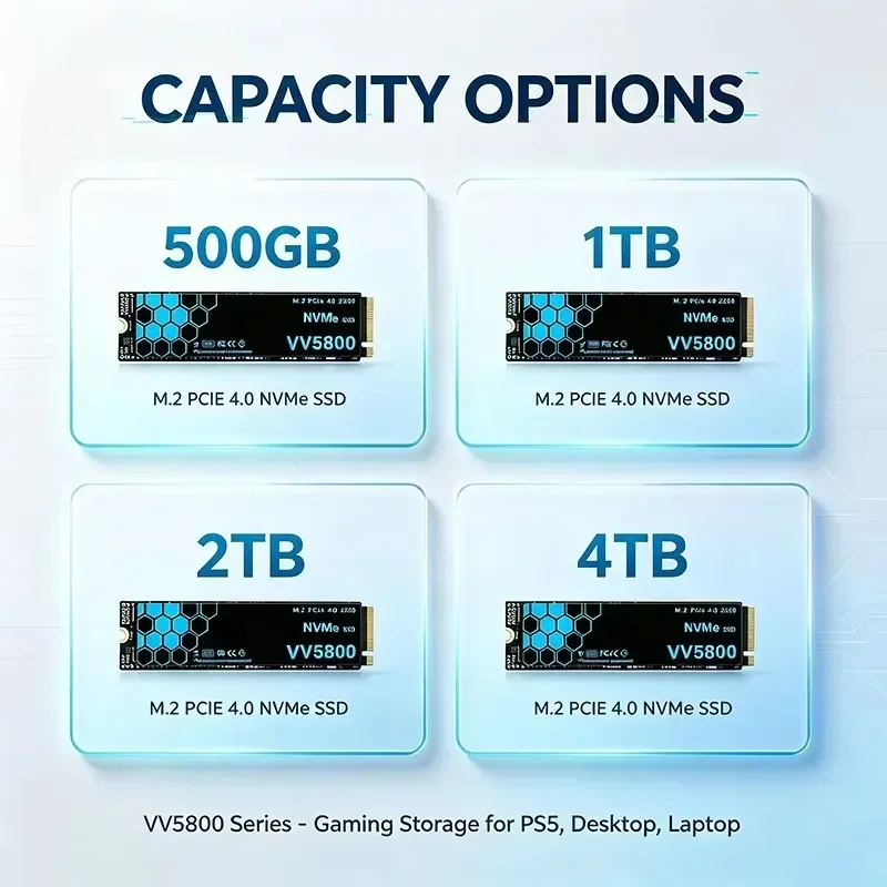 Novo SSD M.2 VV5800, disco ríg - M.2 Nvme 4Tb Pcie 4.0 Ssd avaliação e preço