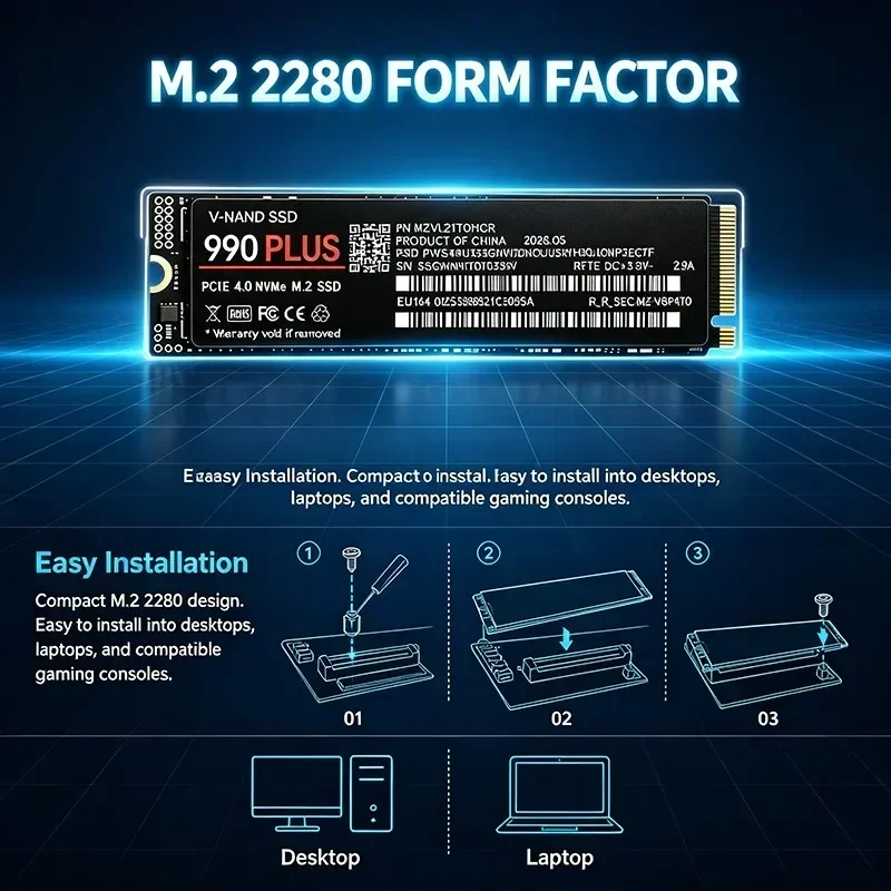 990 Plus M.2 NVMe PCIe 4.0 SSD - M.2 Nvme 4Tb Pcie 4.0 Ssd avaliação e preço