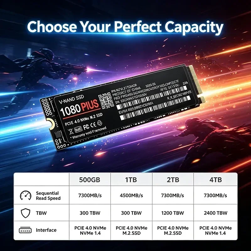 SSD NVMe M.2 2280 PCIe 4.0 108 - M.2 Nvme 4Tb Pcie 4.0 Ssd avaliação e preço