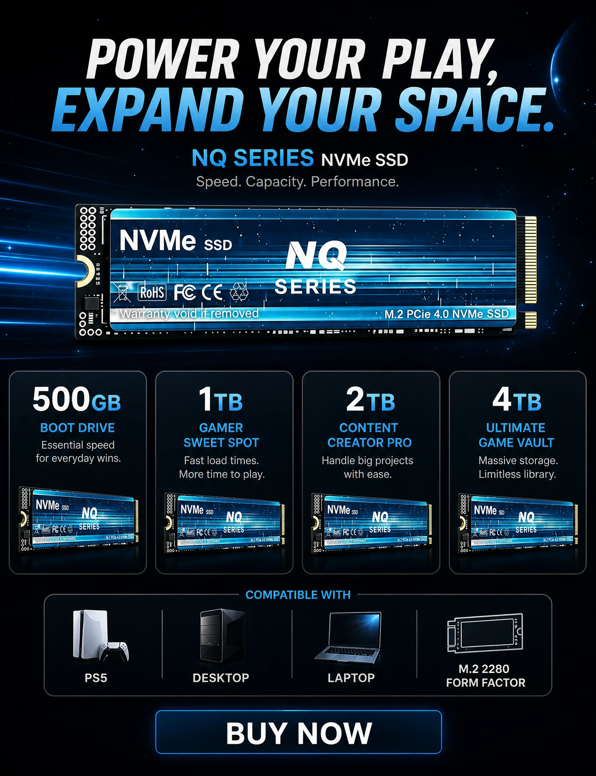 SSD NVMe M.2 PCIe 4.0 Série NQ - M.2 Nvme 4Tb Pcie 4.0 Ssd avaliação e preço