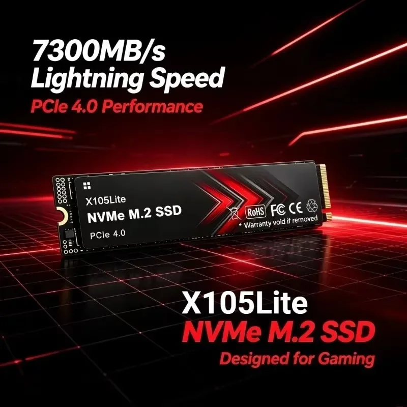 SSD NVMe X105Lite, disco rígid - M.2 Nvme 4Tb Pcie 4.0 Ssd avaliação e preço